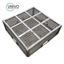 High Quality Press Welded Rod Frame Baskets with Woven Alloy Mesh Liners ASTM A297 HX WE122401A